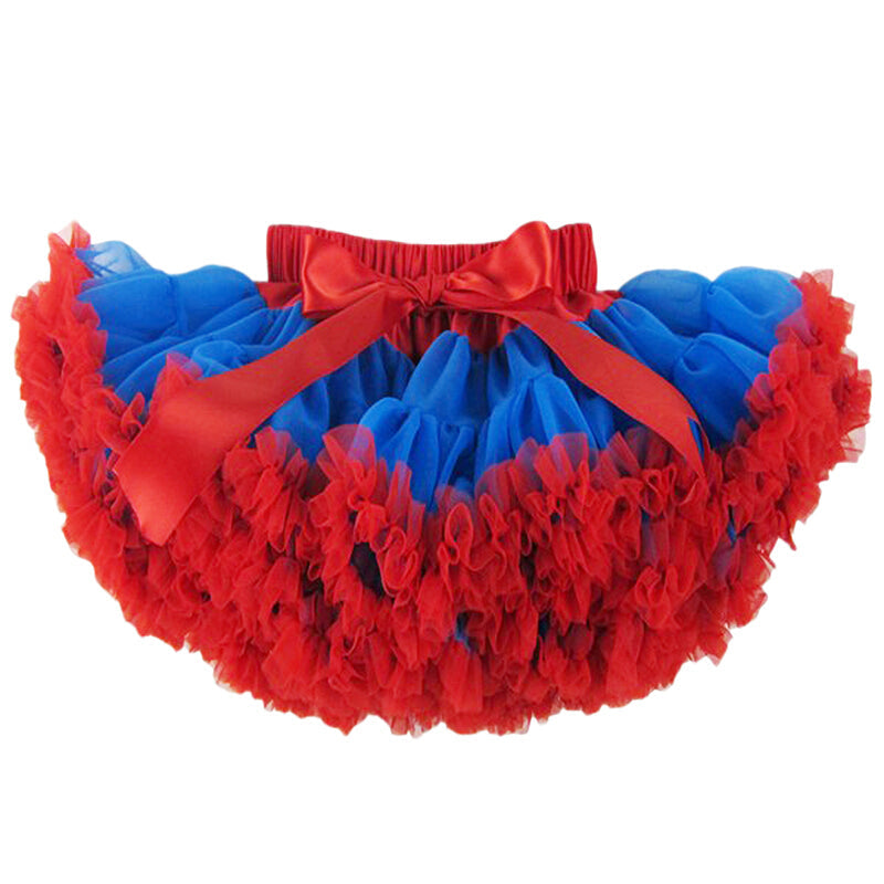 Buenos Ninos Girls' Pettiskirt - Blue & Red