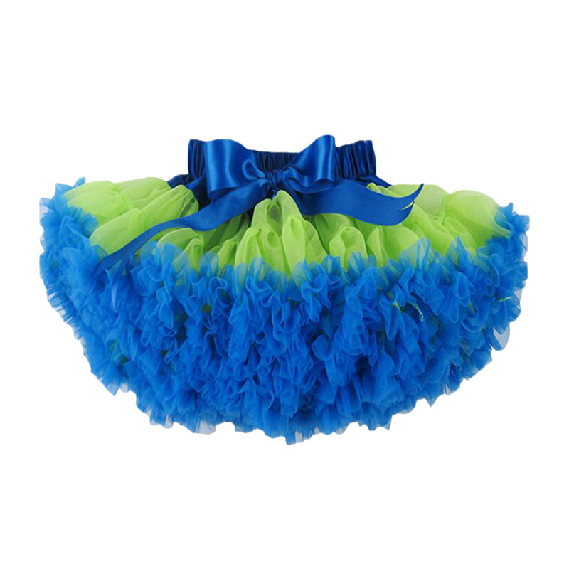 Buenos Ninos Girls' Pettiskirt - Green & Blue