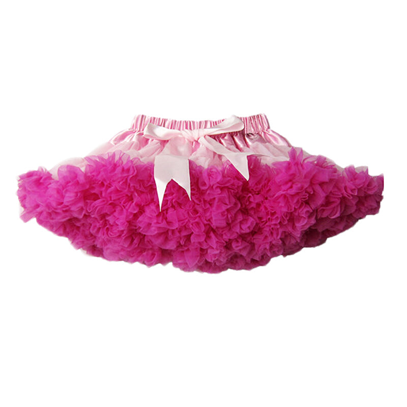 Buenos Ninos Girls' Pettiskirt - Pink & Rose Red