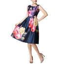 Buenos Ninos Vintage Floral Dress - Purplish Blue