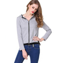 Burdully 2020 Thin Classic Zipper Hoodies - Gray