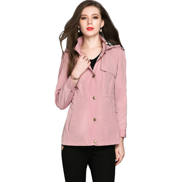 Burdully Hooded Jackets Coat Outwear - Pink