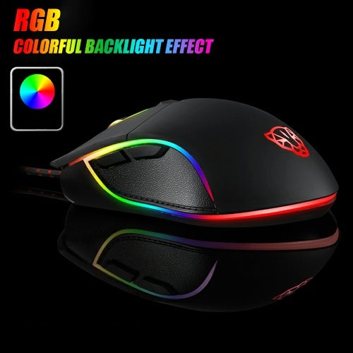 Motospeed V30 Wired Optical USB Gaming Mouse  + K70 104 Gaming LED Colorful Backlit Esport Gaming Keyboard