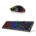 Motospeed CK96 104 Key USB Wired Backlight Mechanical Keyboard +  V30 Wired Optical USB Gaming Mouse