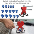 Car Paintless Dent Repair Tools Dent Puller +15 Pcs Glue Tabs +110-240V 40W Hot Melt Glue Gun w/ 5pcs Glue Sticks US Plug