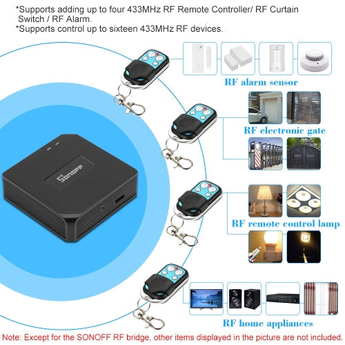 SONOFF 2PCS RF Bridge ITEAD 433MHz المنزل الذكي واي فاي التبديل اللاسلكي