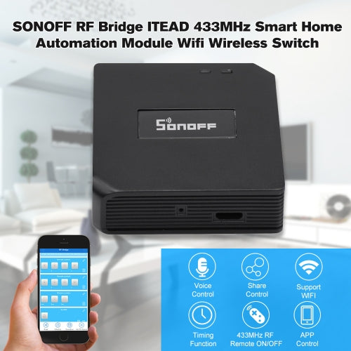 SONOFF 2PCS RF Bridge ITEAD 433MHz Smart Home Wifi Wireless Switch