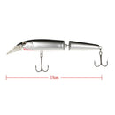 3pcs 15cm/5.9" 3D ABS Floating Minnow Fishing Lures Bait Hooks