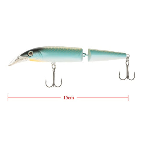 3pcs 15cm/5.9" 3D ABS Floating Minnow Fishing Lures Bait Hooks