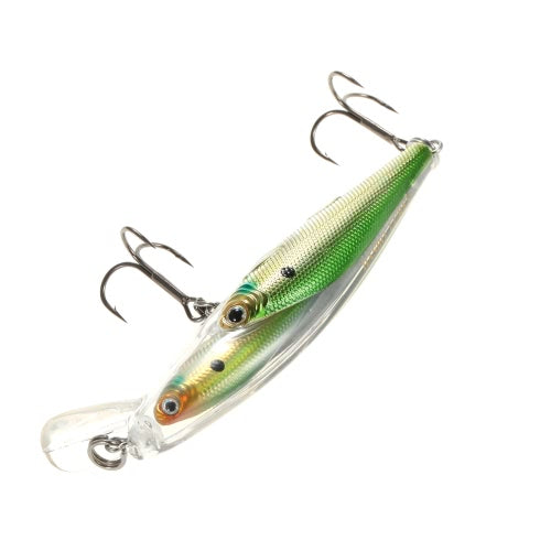 5pcs Group Fish Lures Minnow Lure Floating SwimBait Hard Plastic 3d Fish Eye