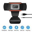 720P Webcam Auto Focus USB Web Camera Built-in Noise Reduction Microphone for Laptop Desktop