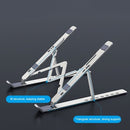 Laptop Stand Ultra-thin Notebook Support Holder 7-Level Adjustable Height Foldable Computer Holders Desk Dock Bracket for Laptop Tablet PC