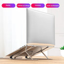 Laptop Stand Ultra-thin Notebook Support Holder 7-Level Adjustable Height Foldable Computer Holders Desk Dock Bracket for Laptop Tablet PC