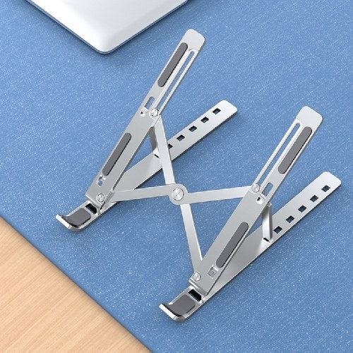 Laptop Stand 6-Level Adjustable Height Computer Holder Bracket Portable Foldable Bendable Non-slip Notebook Holders for Home Office Student