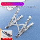 Laptop Stand 6-Level Adjustable Height Computer Holder Bracket Portable Foldable Bendable Non-slip Notebook Holders for Home Office Student