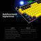 Magic-Refiner MK13 Wired Mechanical Keyboard 104 Keys Mixed Light Gaming Keyboard with Mechanical Blue Switch Black&Yellow