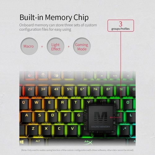 Kingston Mechanical Keyboard HyperX Alloy Origins Core RGB Gaming Keyboard 87 Keys Mechanical Keyboard Red Switch