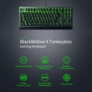 لوحة مفاتيح ميكانيكية Razer BlackWidow X بدون مفتاح لوحة مفاتيح سلكية للألعاب 87 مفتاحًا للرياضات الإلكترونية مفاتيح ميكانيكية خضراء