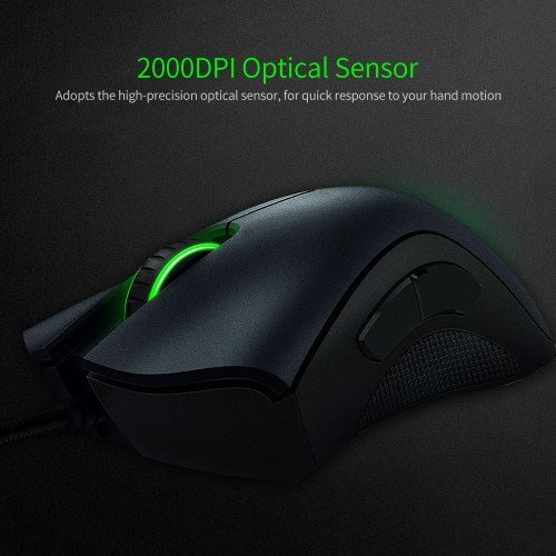 مجموعة لوحة المفاتيح والماوس Razer Cynosa Keyboard + Razer DeathAdder 2000 Mouse Combo 104 مفاتيح لوحة المفاتيح المريحة ولوحة المفاتيح والماوس