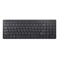 2.4G Wireless Keyboard Ultra-thin Wireless Keyboard Mute Keyboard 95 Keys Wireless Keyboard for PC Laptop Black German