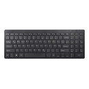 2.4G Wireless Keyboard Ultra-thin Wireless Keyboard Mute Keyboard 95 Keys Wireless Keyboard for PC Laptop Black German