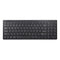 2.4G Wireless Keyboard Ultra-thin Wireless Keyboard Mute Keyboard 95 Keys Wireless Keyboard for PC Laptop Black German