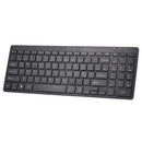 2.4G Wireless Keyboard Ultra-thin Wireless Keyboard Mute Keyboard 95 Keys Wireless Keyboard for PC Laptop Black German