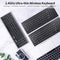 2.4G Wireless Keyboard Ultra-thin Wireless Keyboard Mute Keyboard 95 Keys Wireless Keyboard for PC Laptop Black German