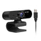 1080P Webcam High Definition Manual Focus USB Web Camera with Noise Isolating Microphone for Laptop/PC