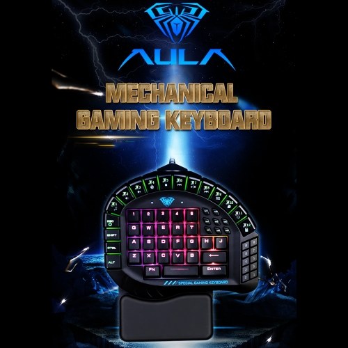 AULA Mechanical Keyboard Control 60 Keys Single Hand Gaming Keyboard