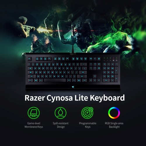 Keyboard Mouse Combo Razer Cynosa Lite Keyboard + Razer Abyssus Lite Mouse Combo 104 Keys Keyboard Ergonomic Keyboard Mouse Set