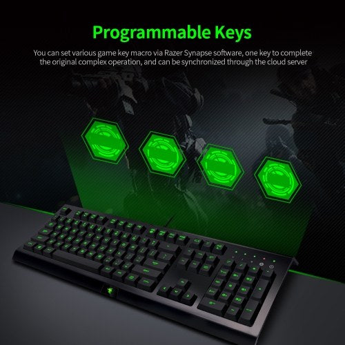 Keyboard Mouse Combo Razer Cynosa Lite Keyboard + Razer Abyssus Lite Mouse Combo 104 Keys Keyboard Ergonomic Keyboard Mouse Set