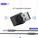 KN320 3.5mm Wireless Audio Transmitter Receiver USB BT 5.0 Adapter TV Speaker Earphone Mini Car Music 2 In 1 BT Transmit