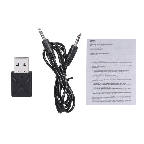 KN320 3.5mm Wireless Audio Transmitter Receiver USB BT 5.0 Adapter TV Speaker Earphone Mini Car Music 2 In 1 BT Transmit