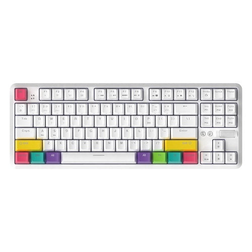 AJAZZ K870T BT & لوحة مفاتيح سلكية مزدوجة الوضع RGB 87 مفتاحًا لوحة مفاتيح الألعاب الميكانيكية