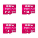 بطاقة ذاكرة KIOXIA 128GB TF(Micro SD) تدعم 4K HD Video U3 بطاقة ذاكرة مقاومة للماء عالية السرعة للهاتف/الكمبيوتر اللوحي/الكاميرا/الكمبيوتر المحمول