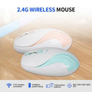 YWYT G833 2.4GHz Wireless Mouse 2000DPI Optical Mouse Ergonomic Wireless Mouse Portable Mice for Desktop Computer Laptop