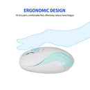 YWYT G833 2.4GHz Wireless Mouse 2000DPI Optical Mouse Ergonomic Wireless Mouse Portable Mice for Desktop Computer Laptop