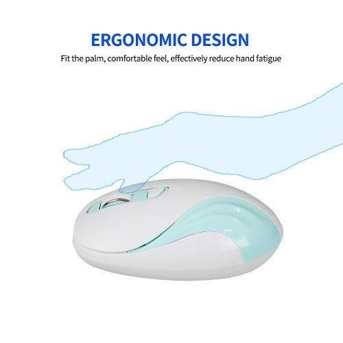 YWYT G833 2.4GHz Wireless Mouse 2000DPI Optical Mouse Ergonomic Wireless Mouse Portable Mice for Desktop Computer Laptop