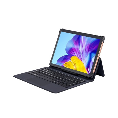 10.1 inch Tablet MTK6763 Octa-core Processor 1280*800 Resolution Android 8.0 System 4GB+64GB Tablet with Keyboard Gold EU Plug