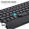 Wireless BT 3.0 Keyboard 59 Keys Ultra-slim Mini BT Keyboard with Touch Pad Support Android Windows iOS System for Laptop Phone Tablet Black