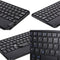 Wireless BT 3.0 Keyboard 59 Keys Ultra-slim Mini BT Keyboard with Touch Pad Support Android Windows iOS System for Laptop Phone Tablet Black