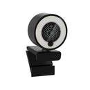 1080P HD Webcam with Ring Fill Light Autofocus Built in Microphone Webcam for Video/Live Streaming/Videoconferencing Smooth Type