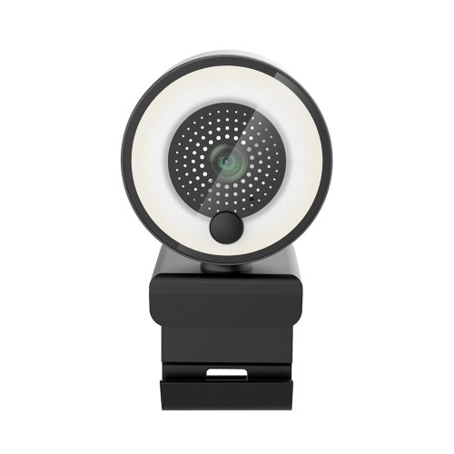 1080P HD Webcam with Ring Fill Light Autofocus Built in Microphone Webcam for Video/Live Streaming/Videoconferencing Smooth Type