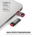 EAGET U81 محرك فلاش USB 128 جيجابايت معدن U القرص USB3.0 المحمولة عالية السرعة محرك فلاش سعة كبيرة لأجهزة الكمبيوتر المحمول