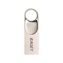 EAGET U2 USB Flash Drive 16GB Metal U Disk USB2.0 Portable High Speed Waterproof Shockproof U Disk Large Capacity for PC Laptop