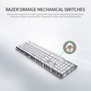 Razer Pro Type Mechanical Keyboard Bluetooth+2.4GHz Dual-mode Wireless Keyboard with Razer Orange Mechanical Switches Silver