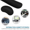 Wrist Rest Mouse Pad Keyboard Wrist Support Set Memory Foam Ergonomic Non-slip Office Gaming Mouse and Keyboard Wrist Support