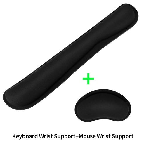 Wrist Rest Mouse Pad Keyboard Wrist Support Set Memory Foam Ergonomic Non-slip Office Gaming Mouse and Keyboard Wrist Support