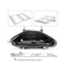 Aluminum Alloy Laptop Stand Desktop Folding Portable Silicone Non-slip Ergonomic Laptop Holder Cooling Bracket Silver